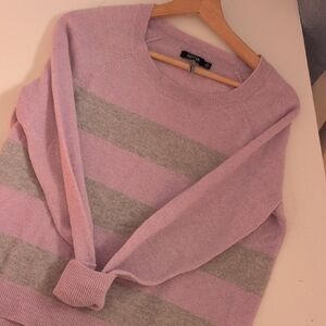 Apt. 9 Lavender and Gray Striped Sweater